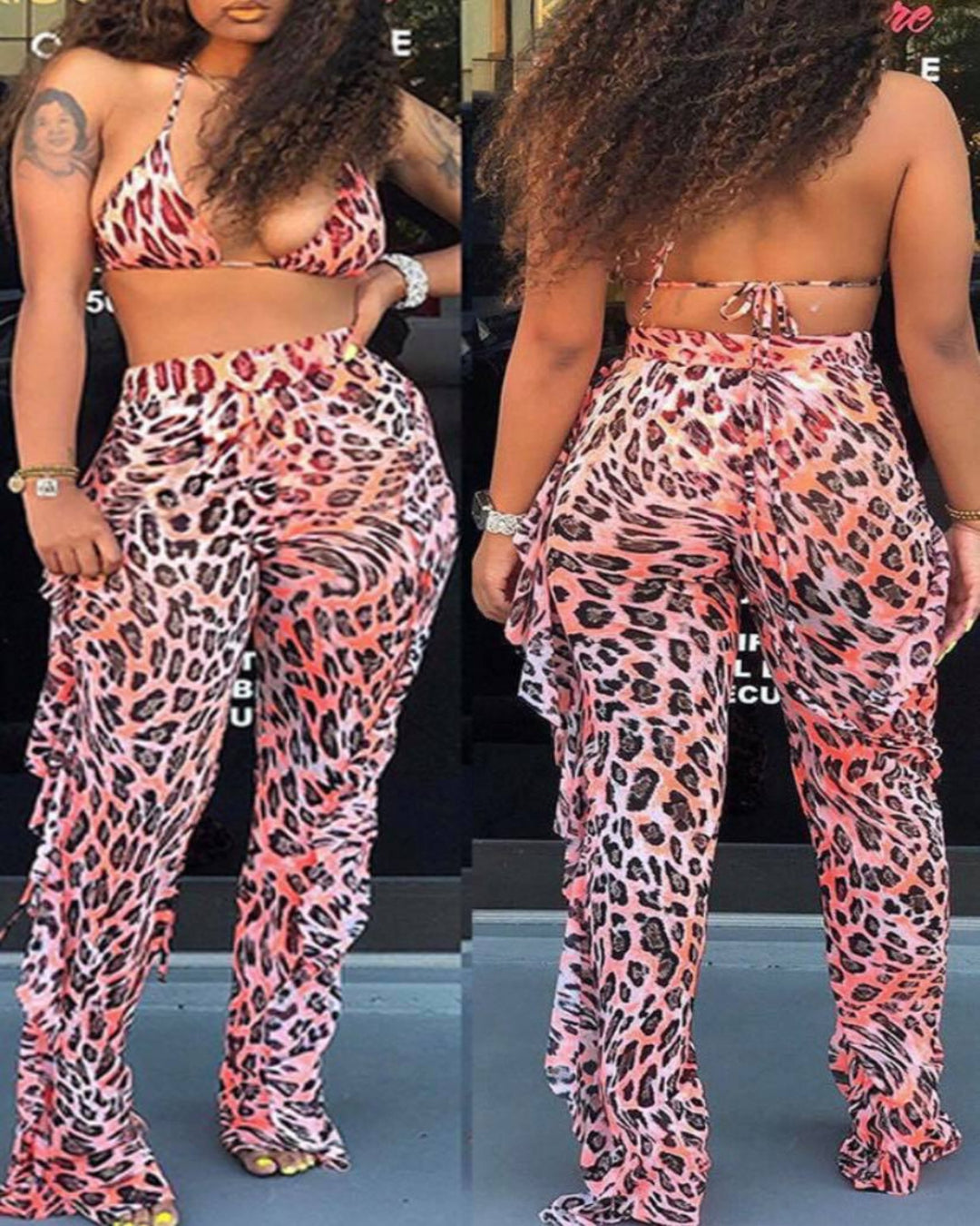 Leopard Two-piece Swimwear - Tee's Booutique