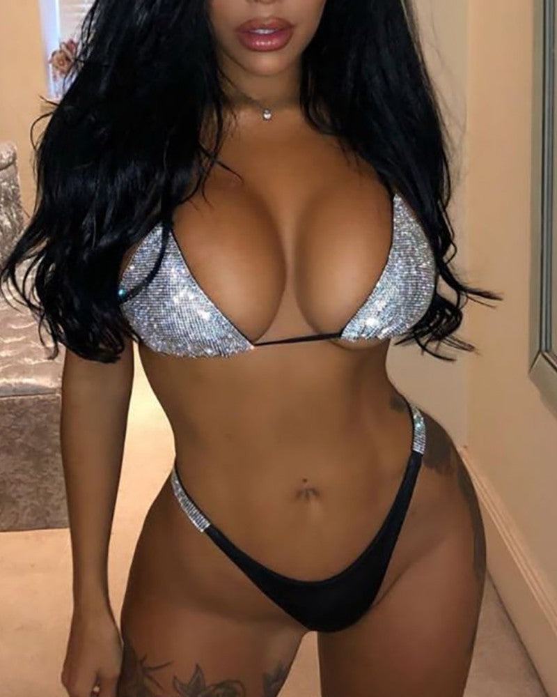 Alexandria Rhinestone Bikini Set