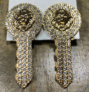 Lion Key Earrings