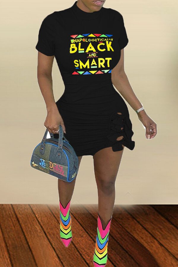 Black and Smart Mini Dress