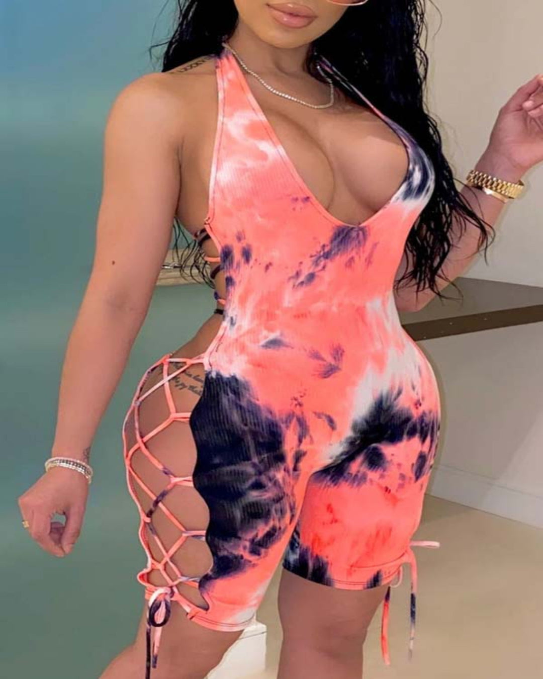 Julissa Tie Dye Romper