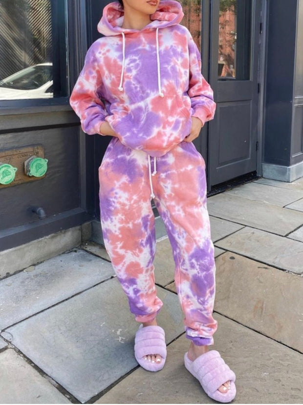Clarrisa Tie-dye Sweatsuit Set