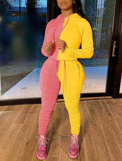 Aaliyah Two Tone Sweatsuit
