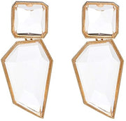 Acrylic Geometric Statement Earrings Stone Crystal Drop Earring Dangle